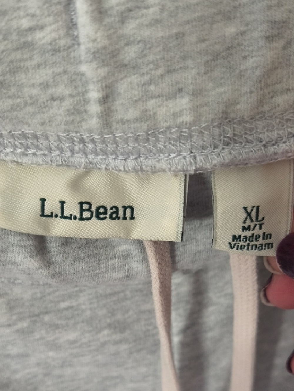 L.L. Bean Light Gray Women's Ultra Soft Sweats Size XL Med Tall - Picture 2 of 7